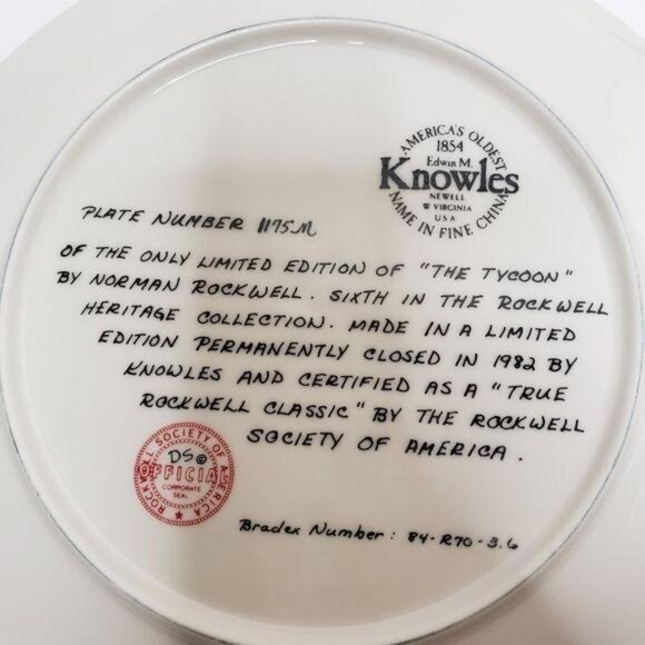 Norman Rockwell Collector Plates "The Country Doctor" Series Set Of 4 - Picture 10 of 10